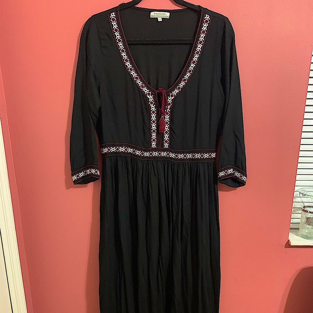 Black Boho Maxi Dress